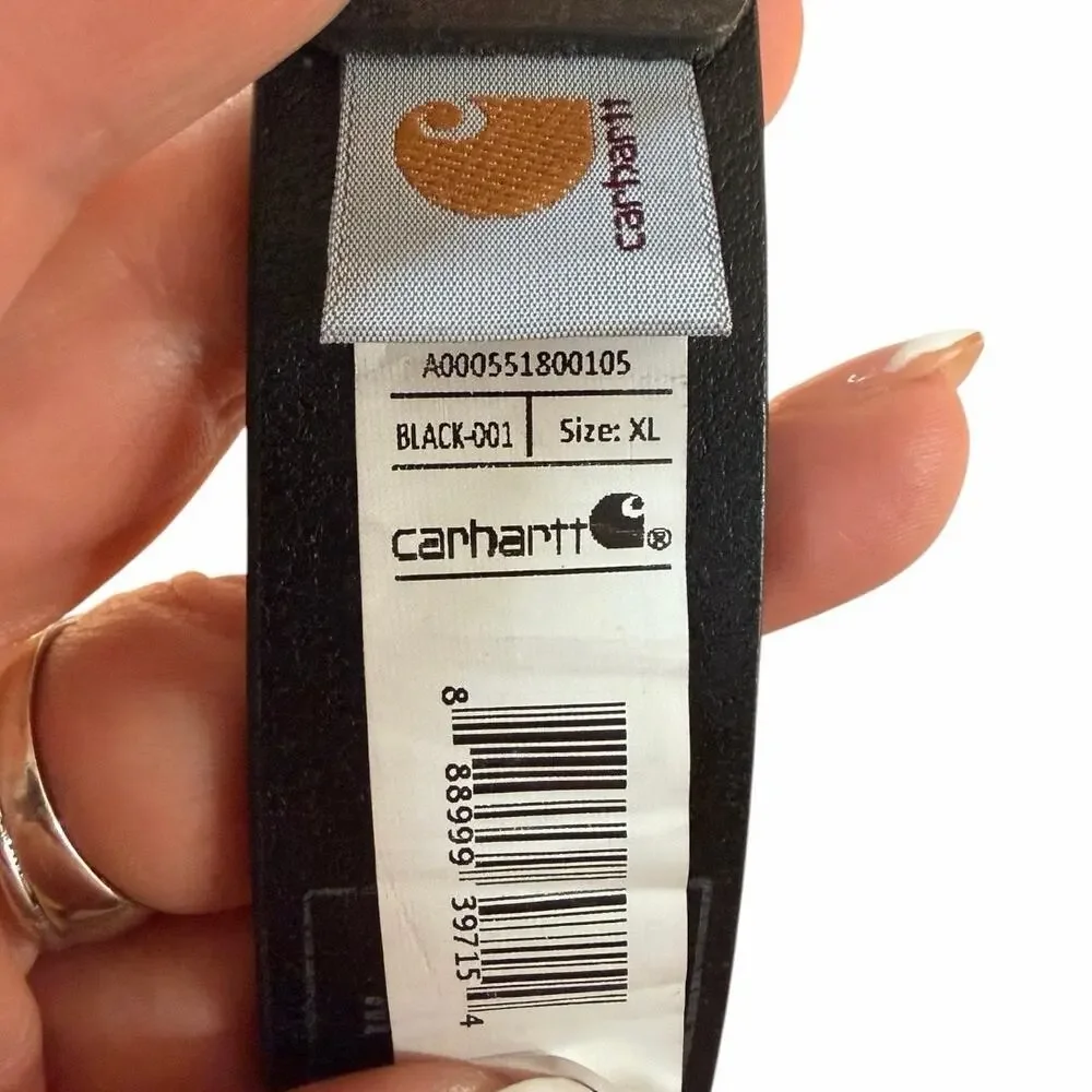 Carhartt Men’s Full Grain Leather Belt - Black, Size XL